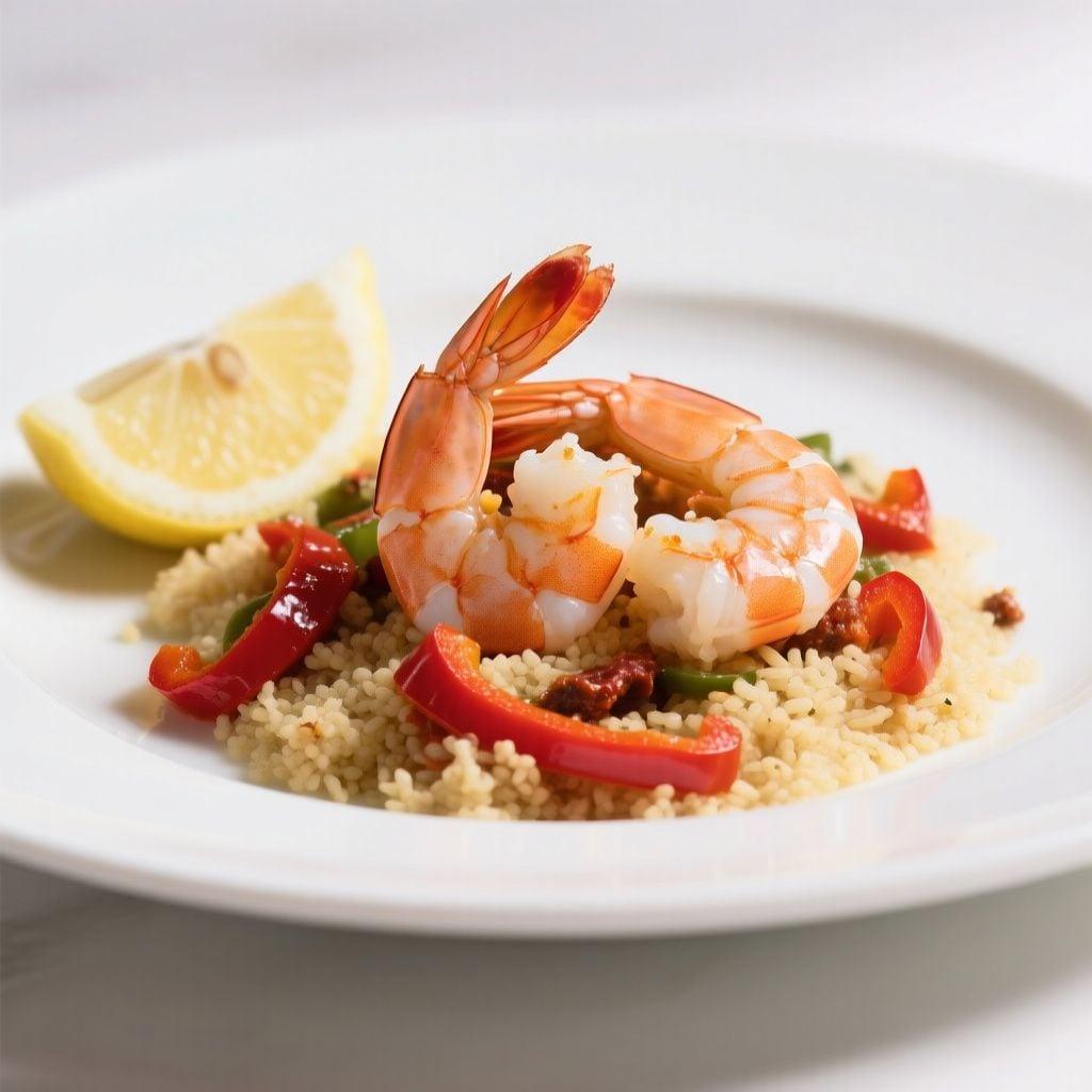 Moroccan Harissa Prawns with Lemon Couscous Moroccan Harissa Prawns with Lemon Couscous