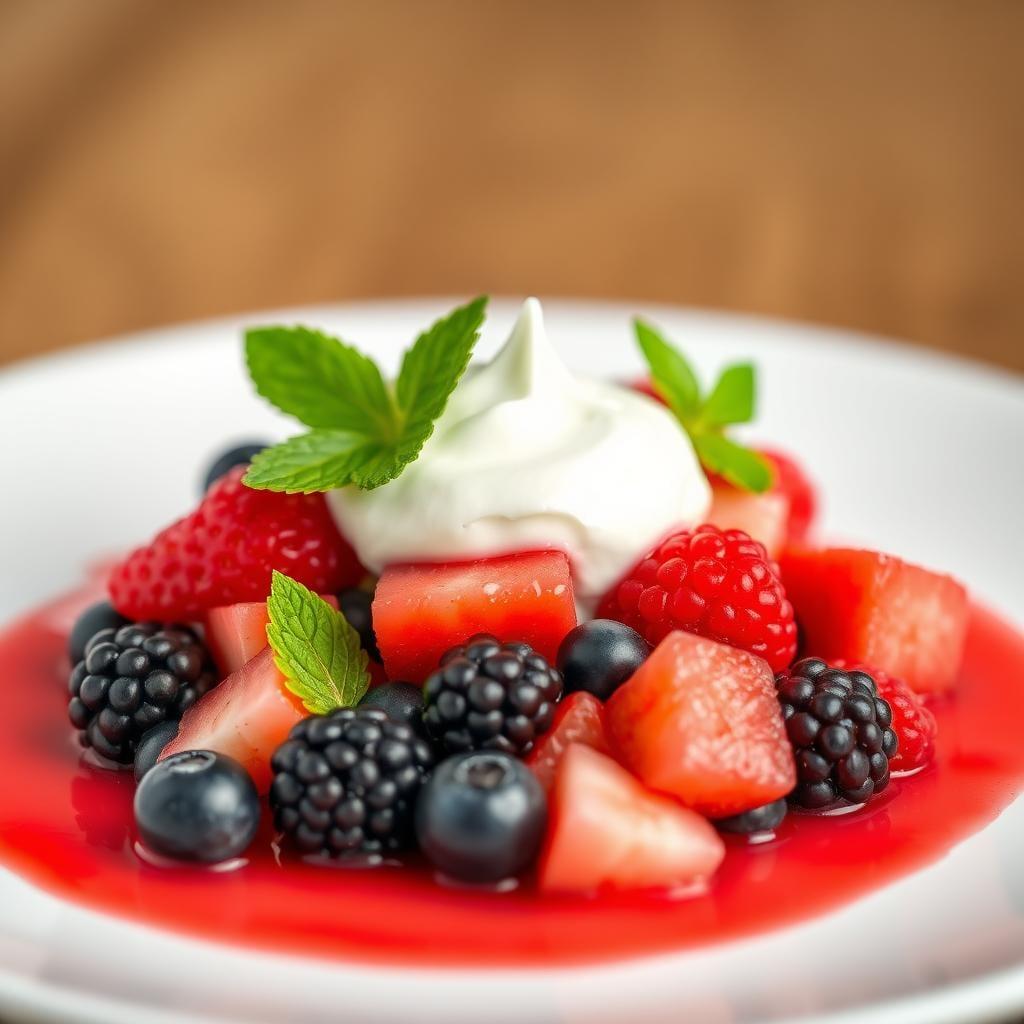 Fresh Berry Medley with Whipped Mascarpone Fresh Berry Medley with Whipped Mascarpone