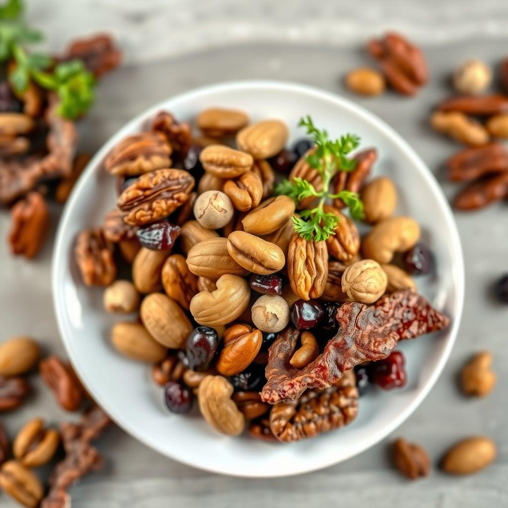 Toasted Nut & Beef Jerky Trail Mix Toasted Nut & Beef Jerky Trail Mix