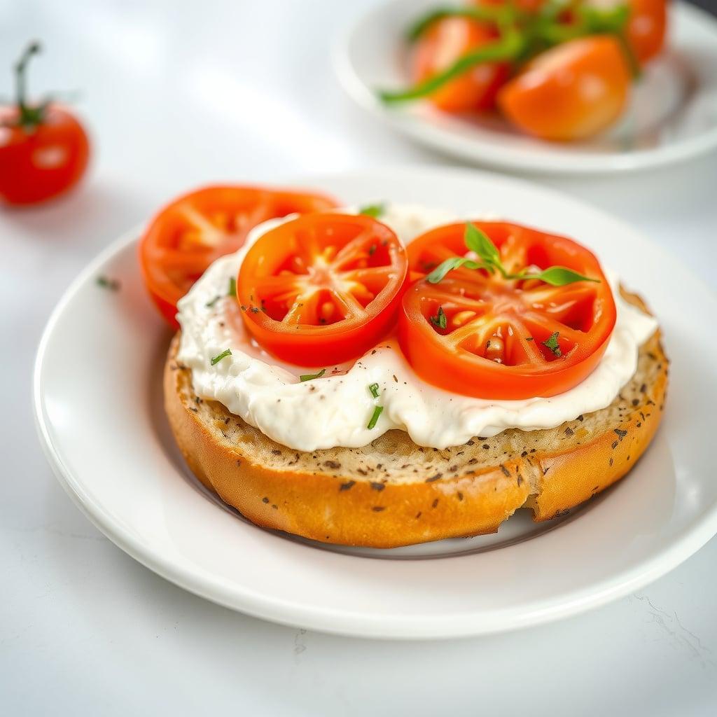 Toasted Herb and Tomato Bagels Toasted Herb and Tomato Bagels