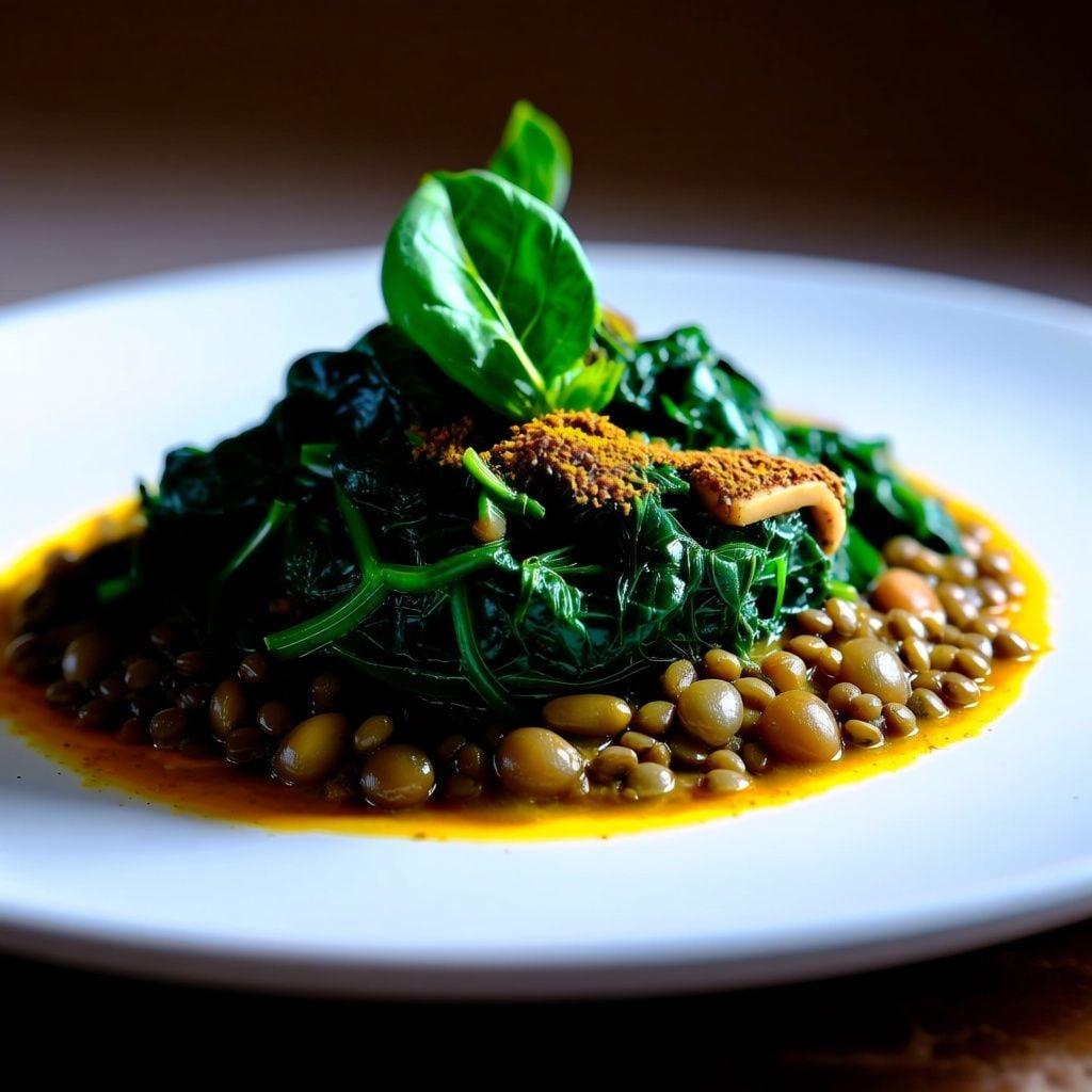 Moroccan-Spiced Lentil and Spinach Stew Moroccan-Spiced Lentil and Spinach Stew