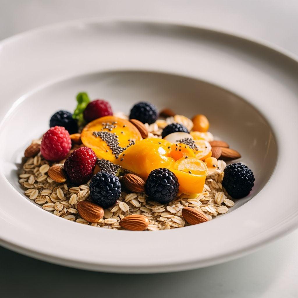 Overnight Protein Oats with Chia and Berries Overnight Protein Oats with Chia and Berries