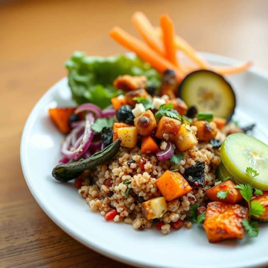 Quinoa & Roasted Vegetable Buddha Bowl Quinoa & Roasted Vegetable Buddha Bowl