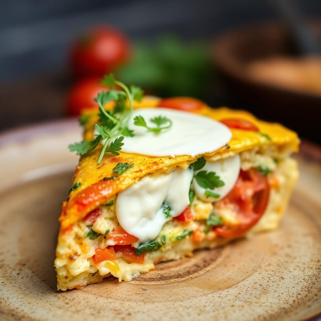 Tomato and Herb Frittata with Fontina Cheese Tomato and Herb Frittata with Fontina Cheese