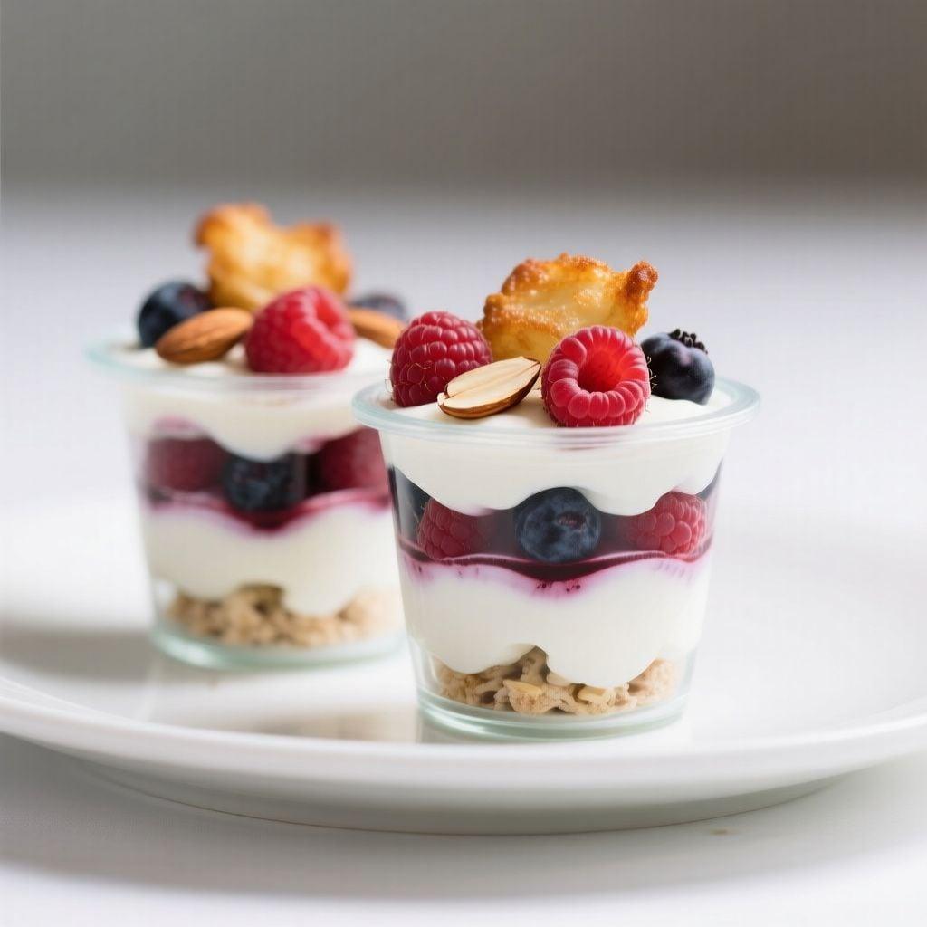 Layered Berry and Vanilla Yogurt Cups Layered Berry and Vanilla Yogurt Cups
