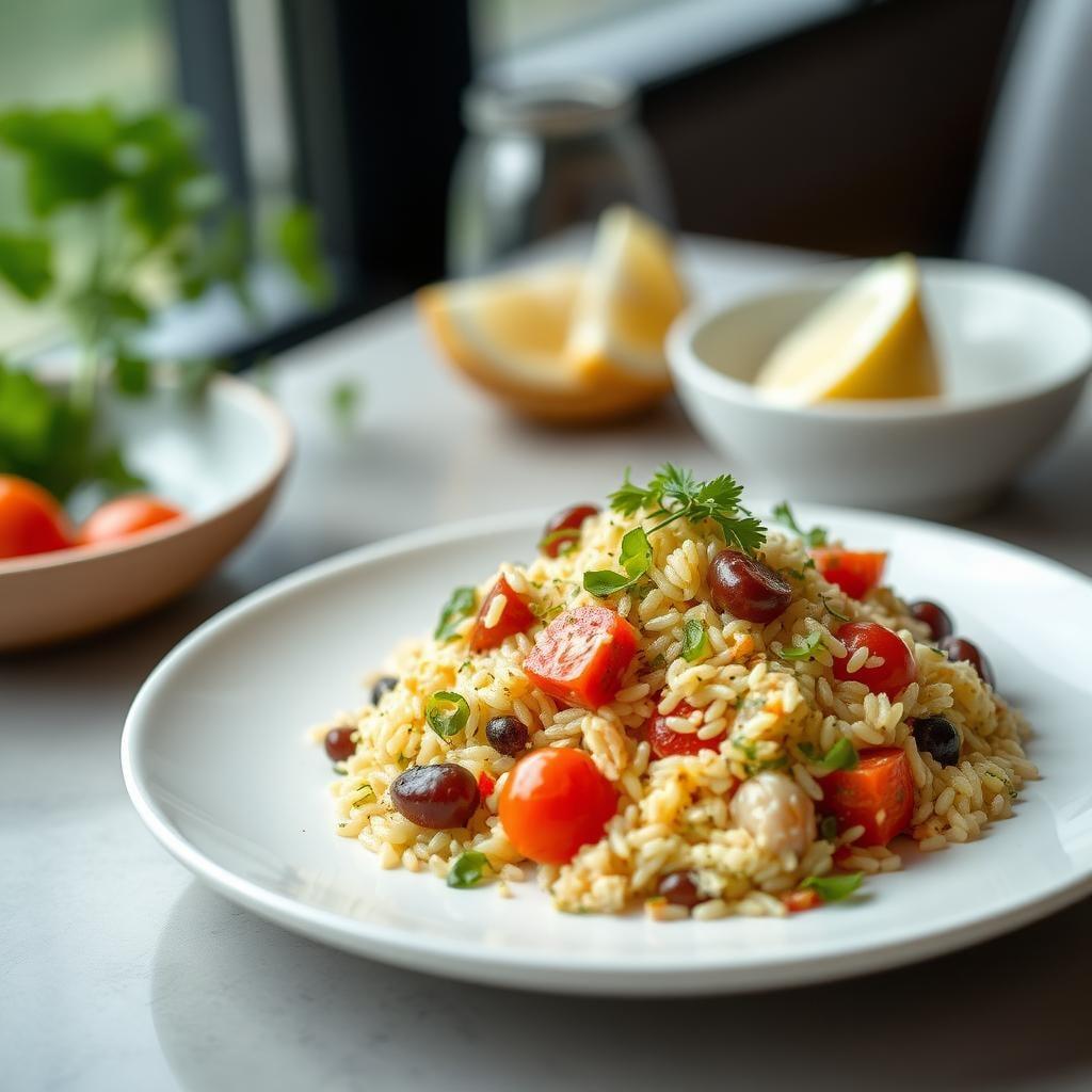 Mediterranean Orzo Salad with Lemon-Herb Vinaigrette Mediterranean Orzo Salad with Lemon-Herb Vinaigrette