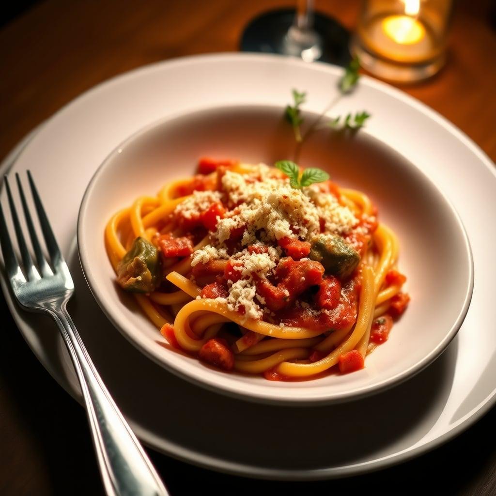 Hidden Vegetable Marinara with Penne and Parmesan Breadcrumbs