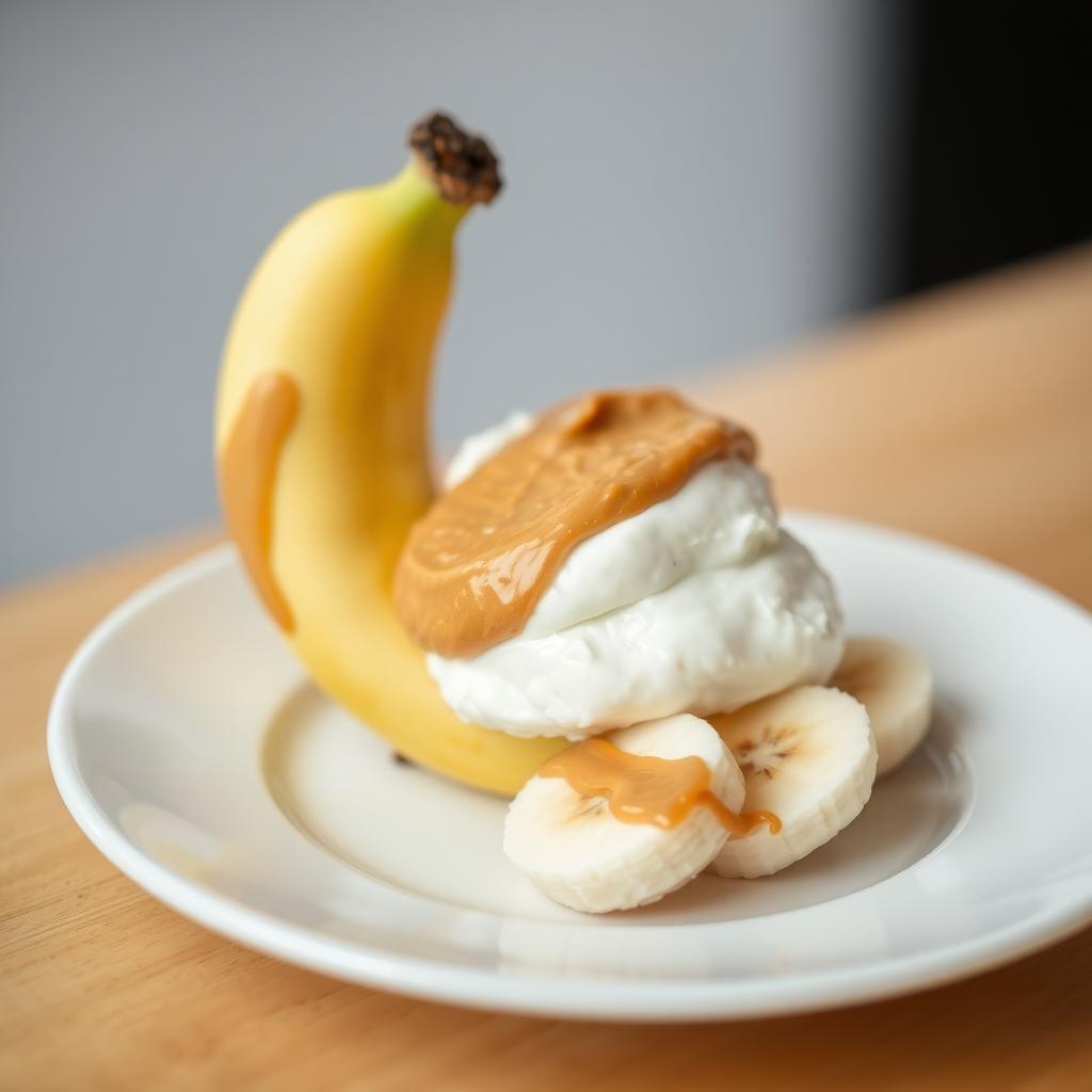 Banana with Peanut Butter Banana with Peanut Butter
