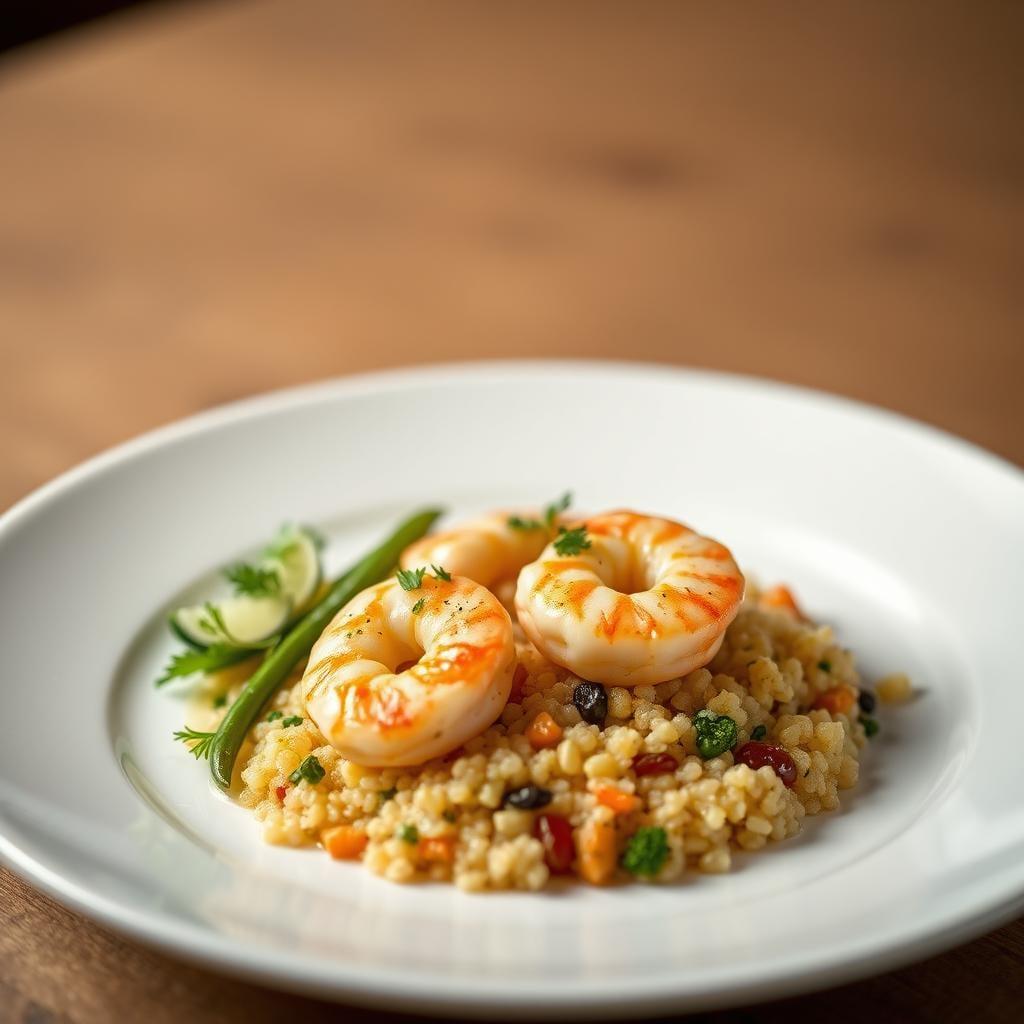 Lemon Garlic Butter Shrimp with Quinoa Lemon Garlic Butter Shrimp with Quinoa