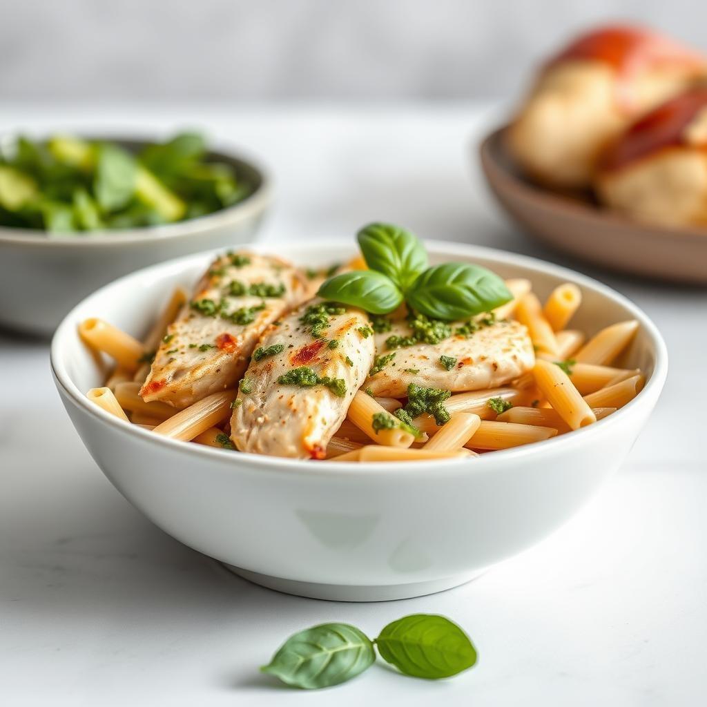 Chicken Pesto Pasta Bowl
