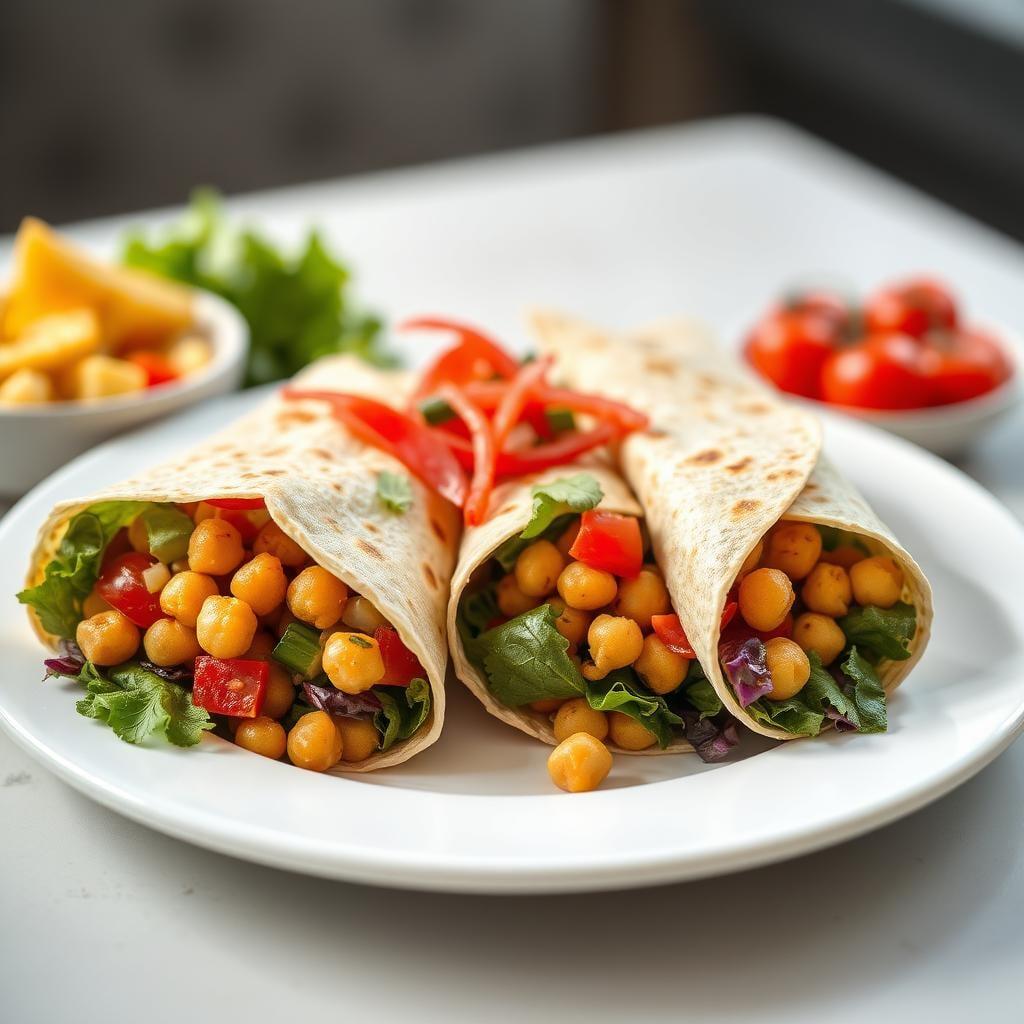Mediterranean Chickpea & Vegetable Wraps Mediterranean Chickpea & Vegetable Wraps