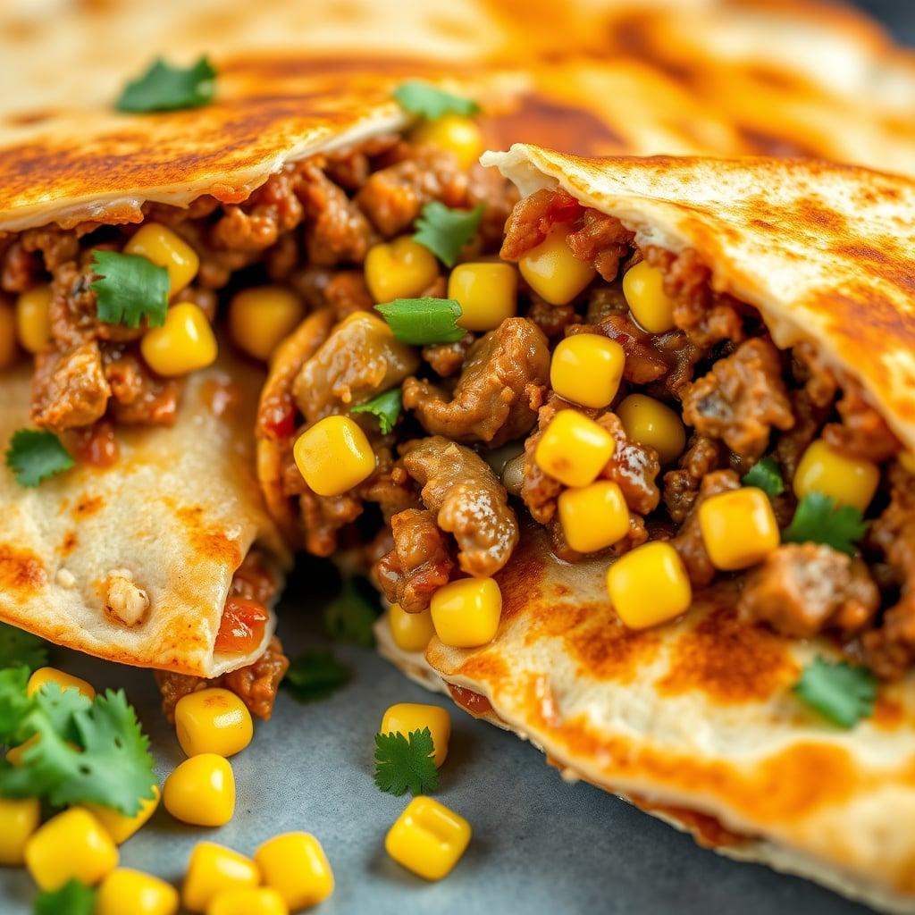 Tex-Mex Beef and Corn Quesadillas Tex-Mex Beef and Corn Quesadillas