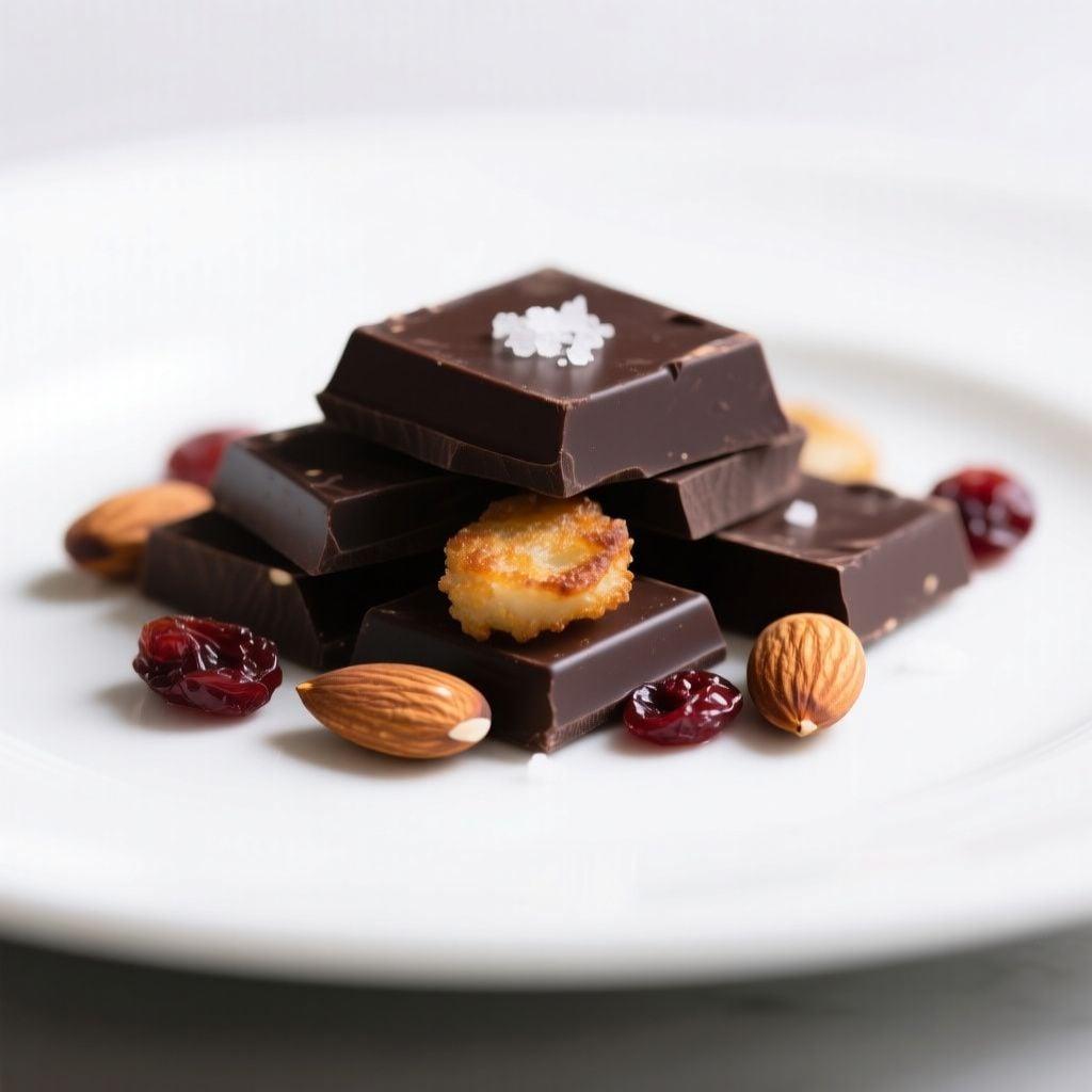 Dark Chocolate Squares with Sea Salt Dark Chocolate Squares with Sea Salt