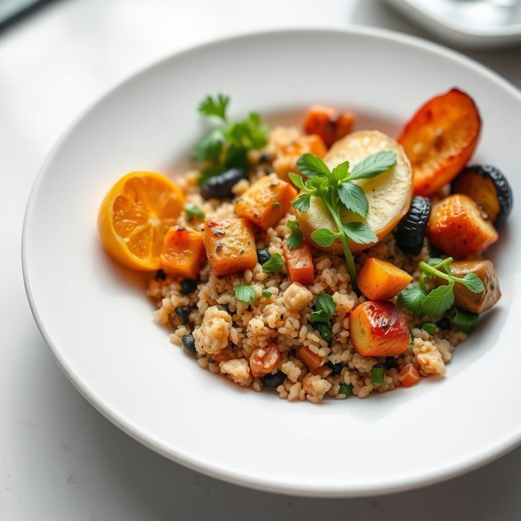 Mediterranean Quinoa Bowl with Roasted Vegetables Mediterranean Quinoa Bowl with Roasted Vegetables