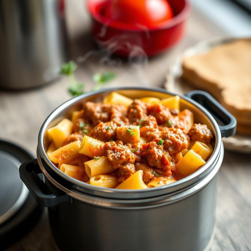 Thermos Creamy Ricotta and Beef Rigatoni Thermos Creamy Ricotta and Beef Rigatoni