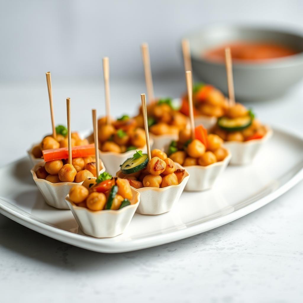 Crispy Chickpea and Vegetable Snack Bites Crispy Chickpea and Vegetable Snack Bites