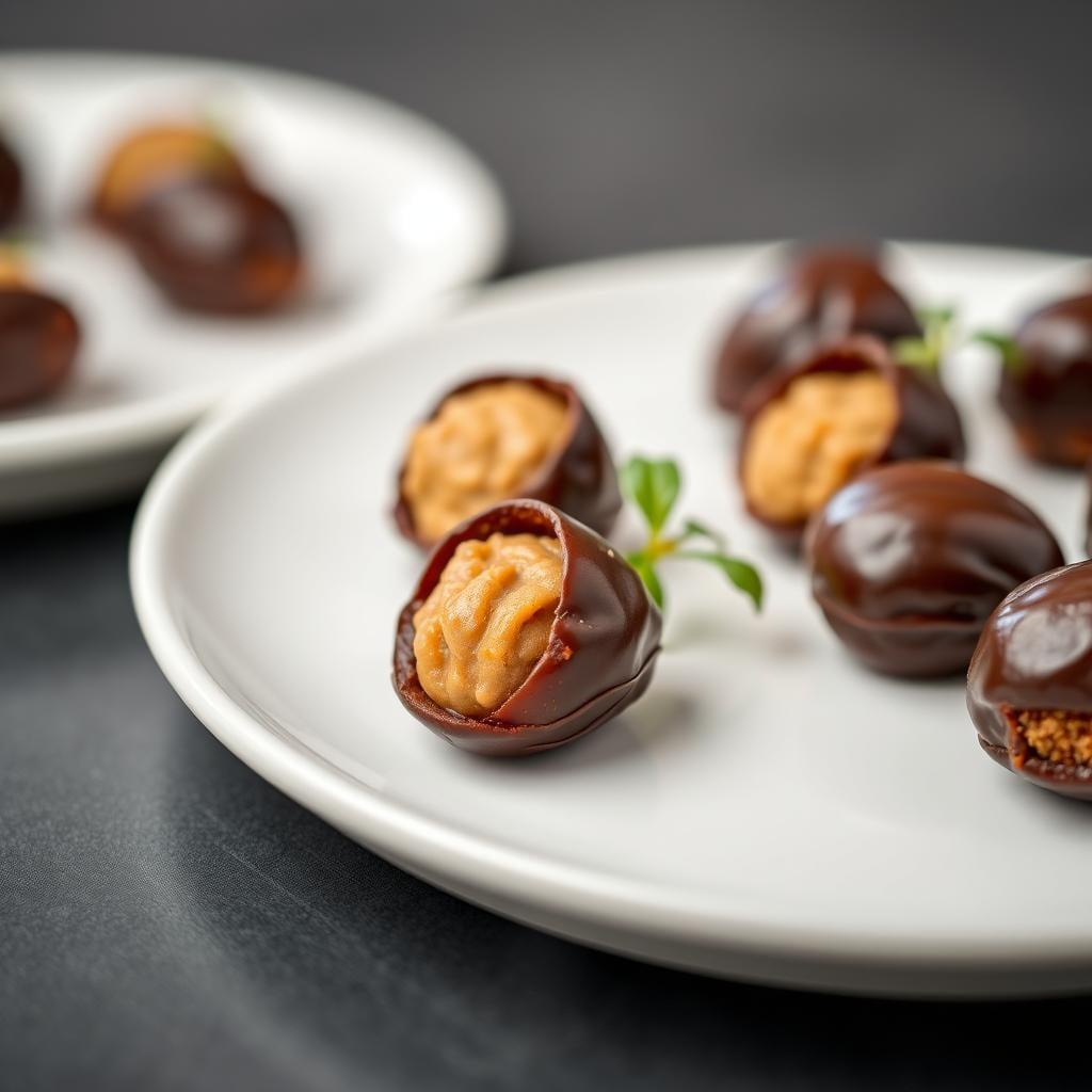 Dark Chocolate & Nut Butter Stuffed Dates Dark Chocolate & Nut Butter Stuffed Dates