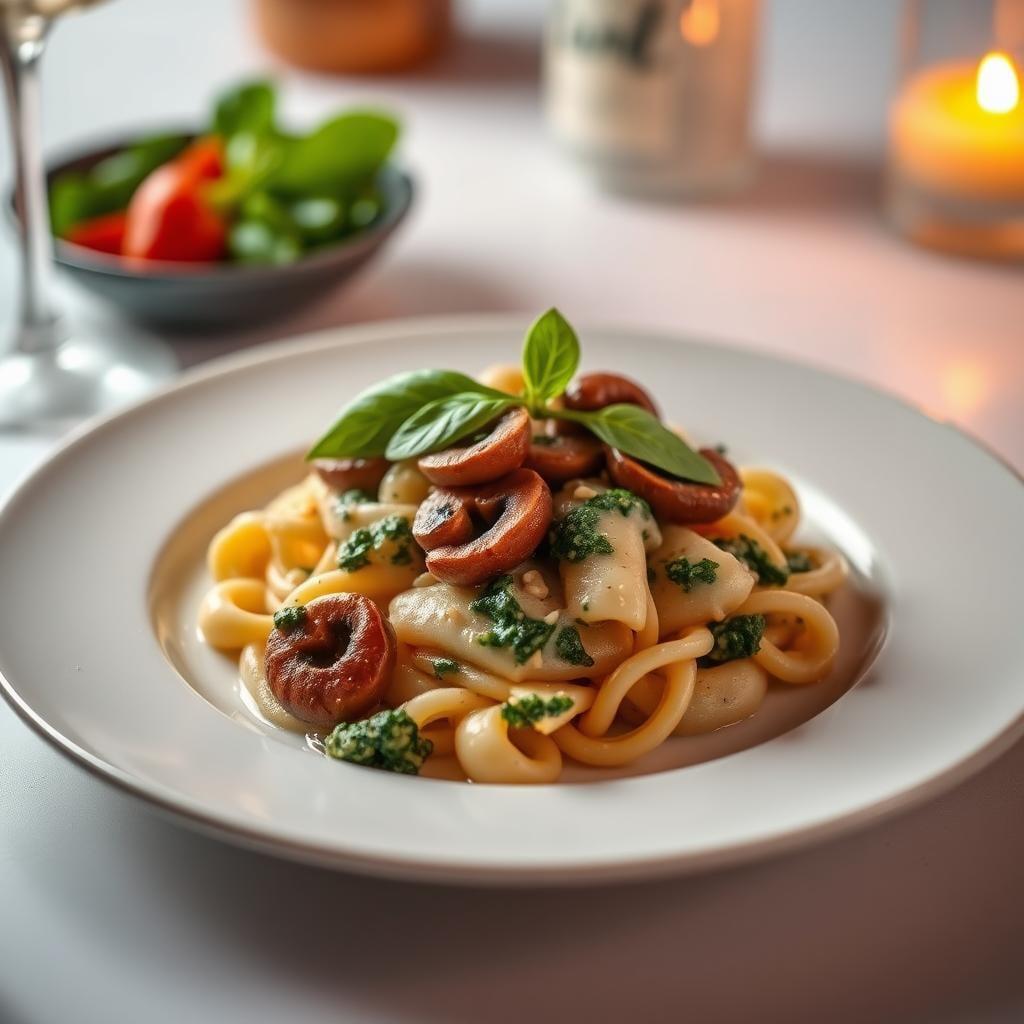 Creamy Mushroom & Spinach Gnocchi Creamy Mushroom & Spinach Gnocchi