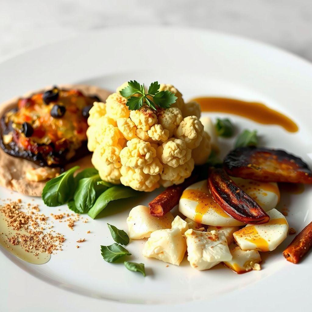 Levantine Roasted Cauliflower and Egg Pitas with Tahini Levantine Roasted Cauliflower and Egg Pitas with Tahini