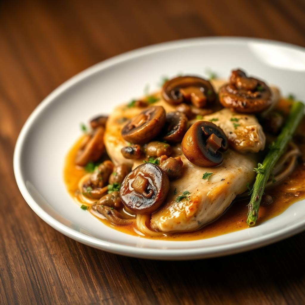 Chicken Marsala with Mushroom Medley