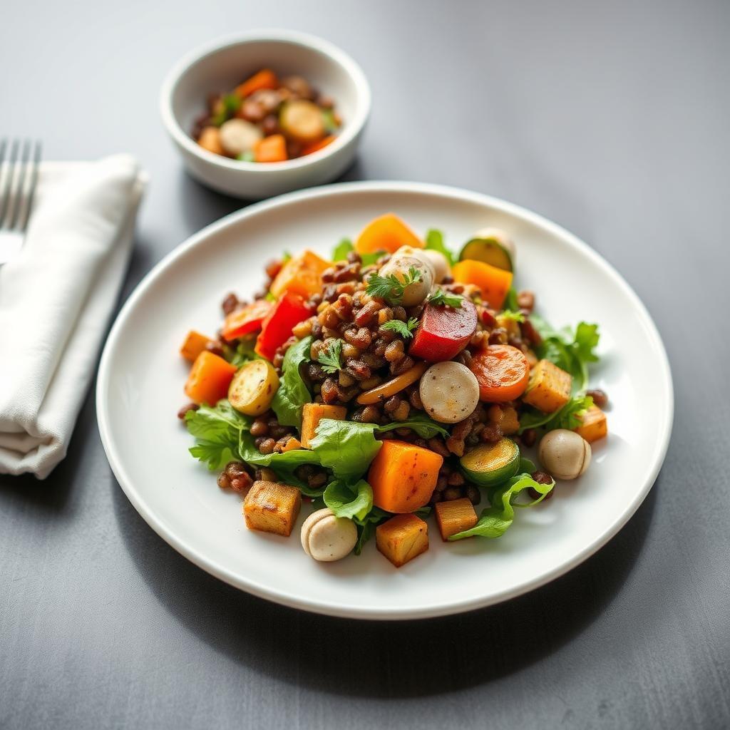 Smoky Lentil & Roasted Vegetable Salad Smoky Lentil & Roasted Vegetable Salad