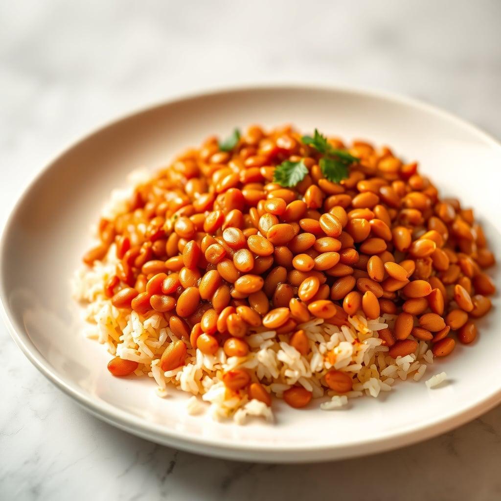 Budget-Friendly Golden Red Lentil Dahl with Fragrant Basmati Rice