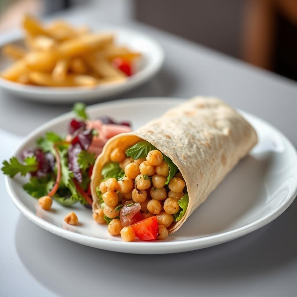 Mediterranean Chickpea & Vegetable Wrap Mediterranean Chickpea & Vegetable Wrap