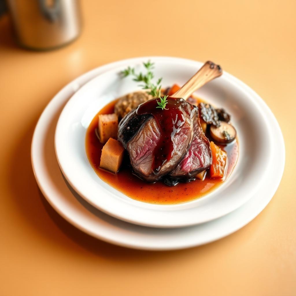 Pan-Seared Duck Breast with Port Wine Reduction and Root Vegetable Gratin Pan-Seared Duck Breast with Port Wine Reduction and Root Vegetable Gratin