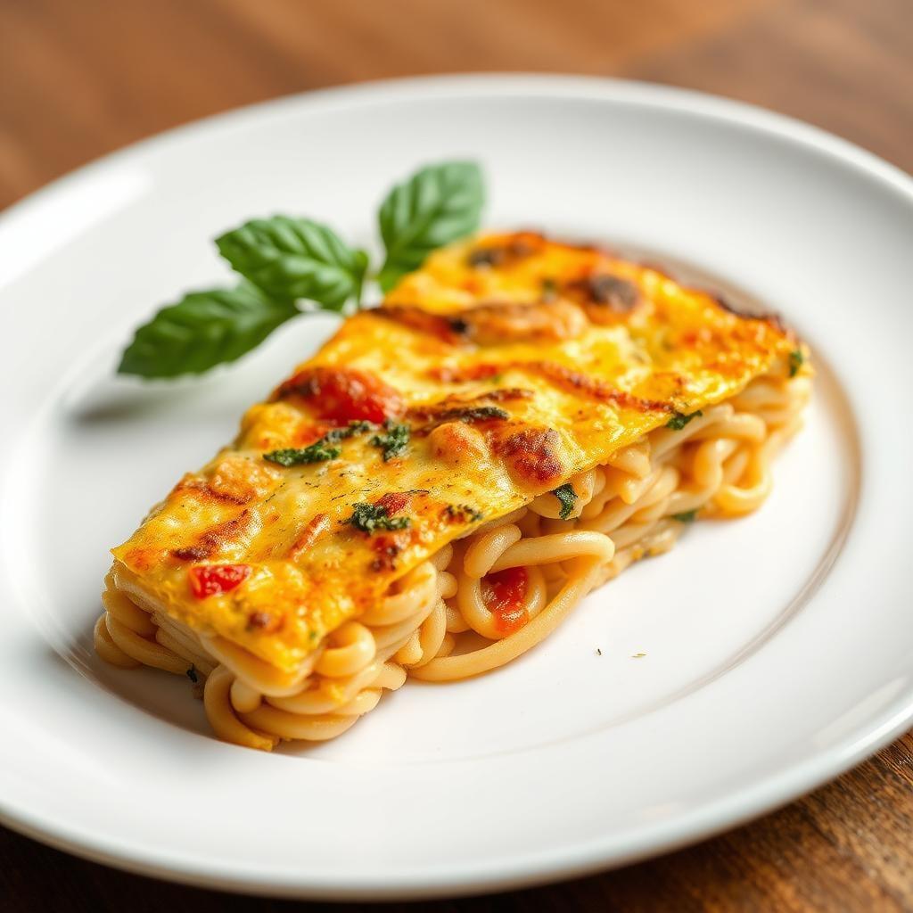 Leftover Pasta Frittata Leftover Pasta Frittata