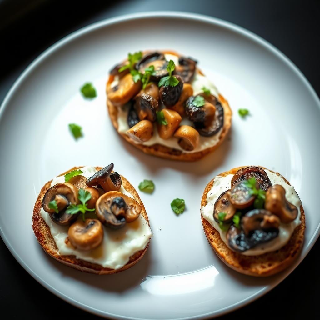 Mushroom and Goat Cheese Breakfast Tartines Mushroom and Goat Cheese Breakfast Tartines