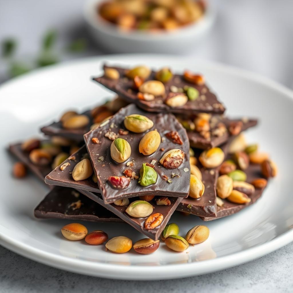 Roasted Pistachio & Dark Chocolate Bark Roasted Pistachio & Dark Chocolate Bark