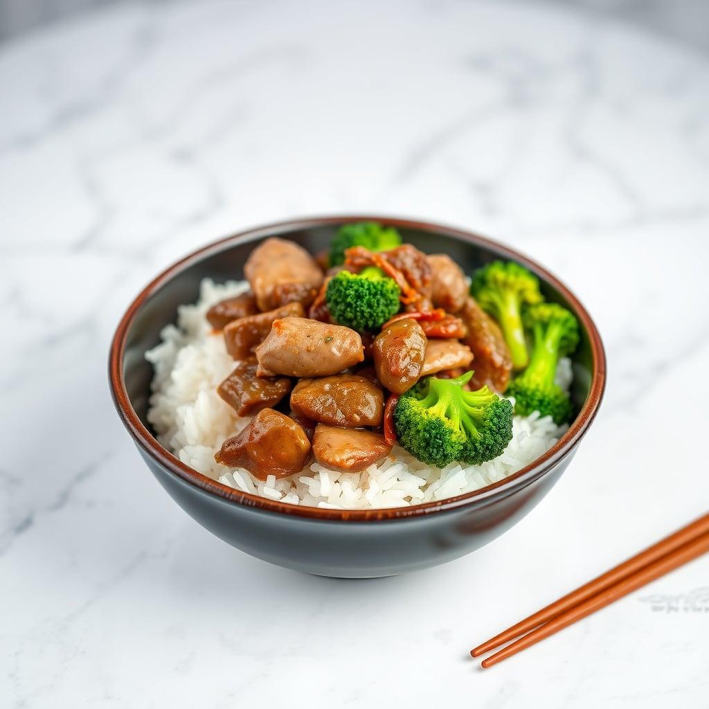 Beef and Broccoli Stir-Fry with Instant Rice