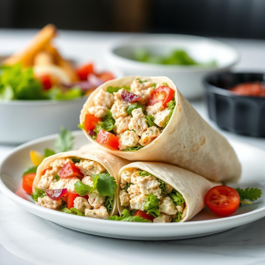 Mediterranean Tuna Wraps Mediterranean Tuna Wraps
