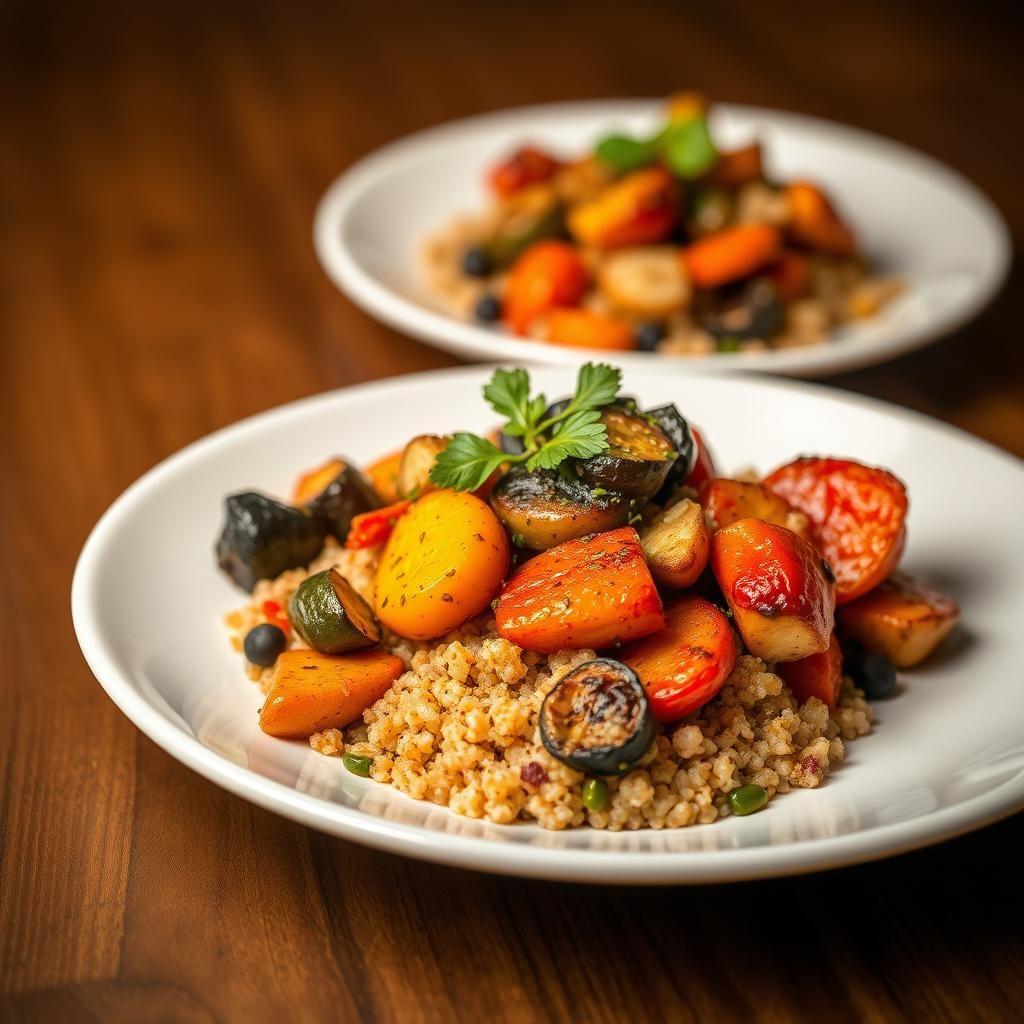 Balsamic Roasted Vegetable & Quinoa Bowls