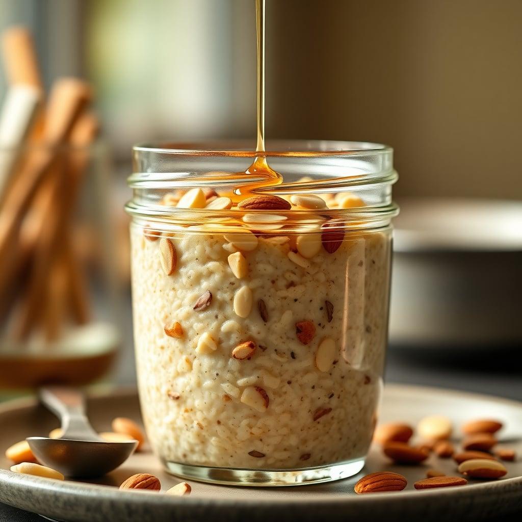 Make-Ahead Vanilla Almond Protein Oats Make-Ahead Vanilla Almond Protein Oats