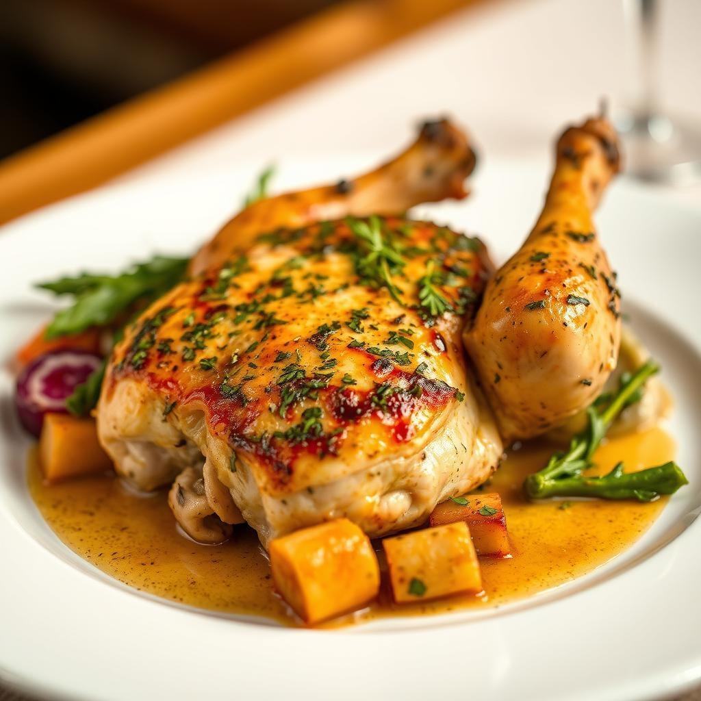 Herb-Roasted Chicken with Seasonal Vegetables Herb-Roasted Chicken with Seasonal Vegetables