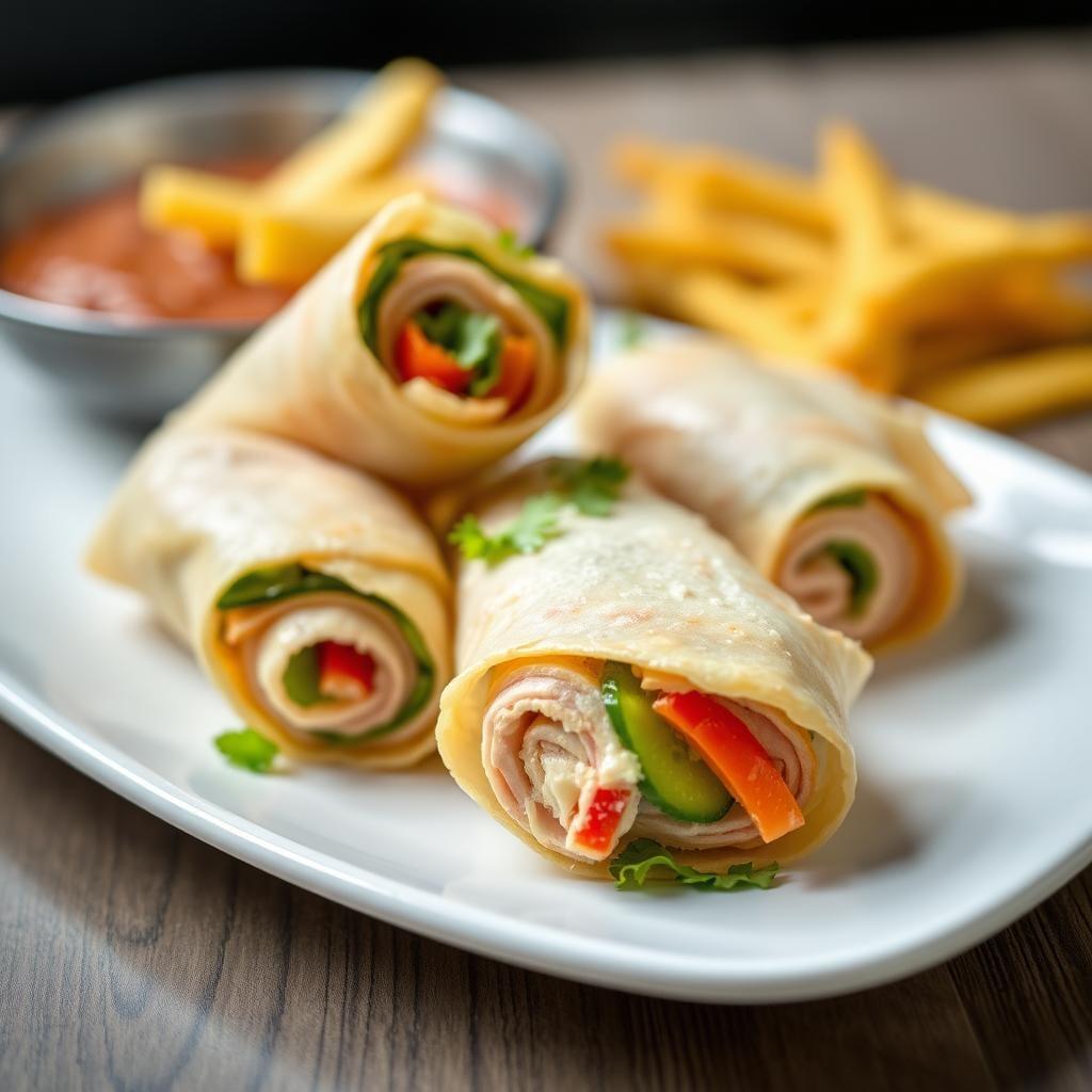 Turkey and Vegetable Roll-Ups Turkey and Vegetable Roll-Ups