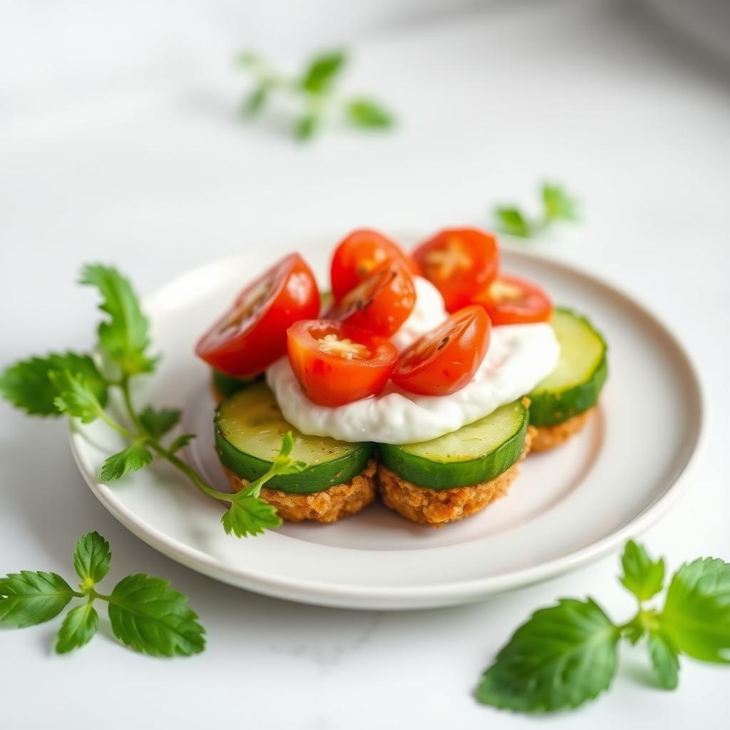 Cucumber Tomato Snack Plate Cucumber Tomato Snack Plate