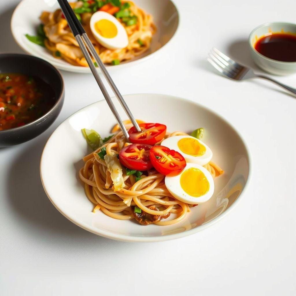 Quick Malaysian Egg & Cabbage Noodles Quick Malaysian Egg & Cabbage Noodles