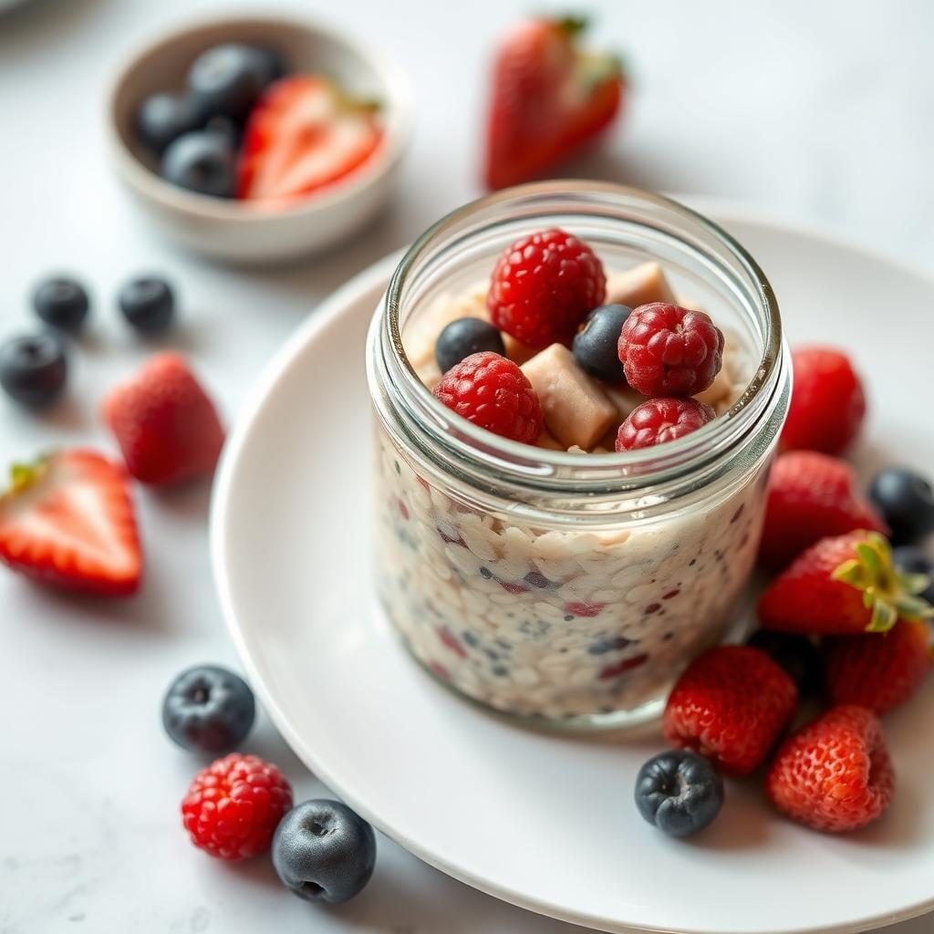 Quick Overnight Oats with Berries Quick Overnight Oats with Berries