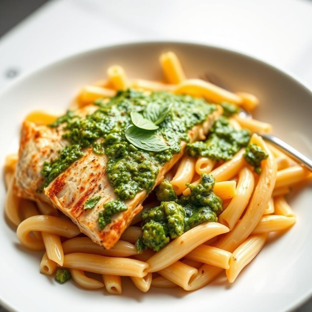 Chicken Pesto Pasta Bowl