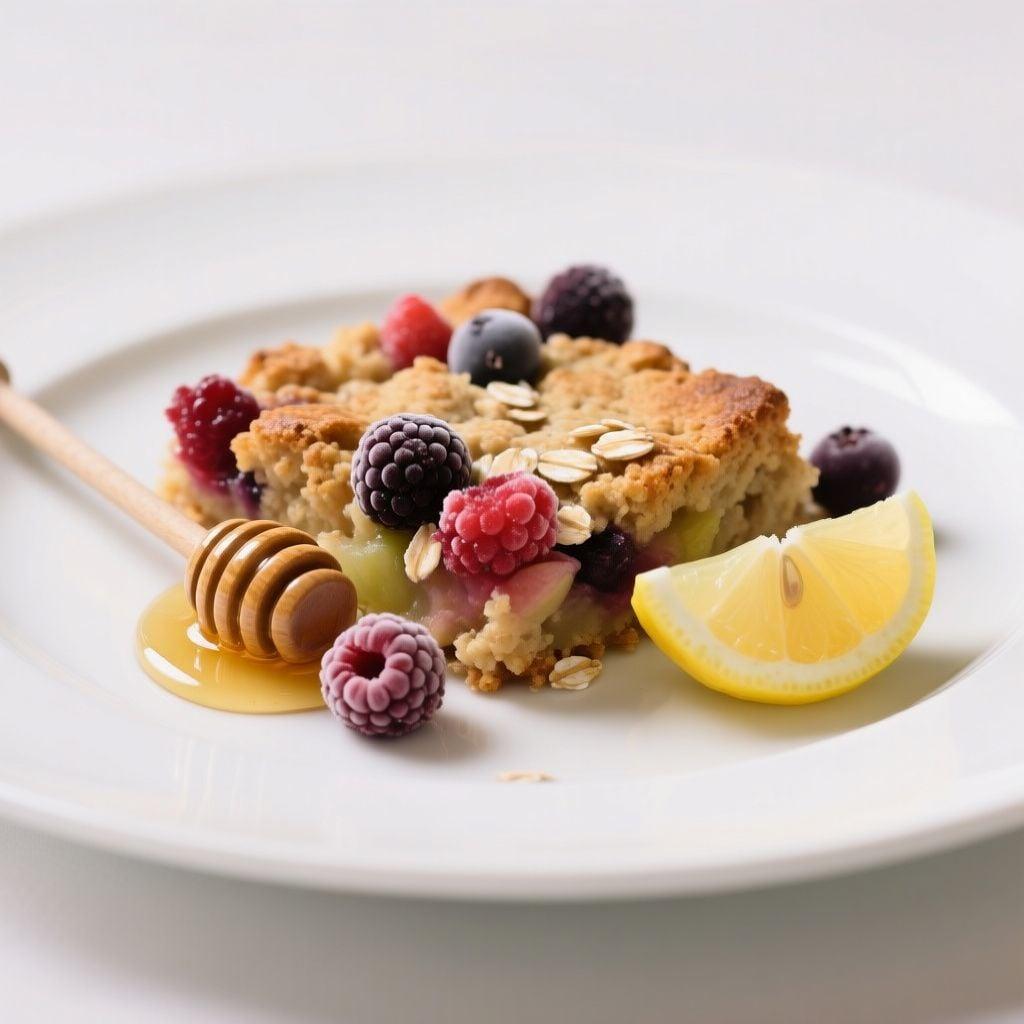 Honey-Toasted Oat and Fruit Crumble Honey-Toasted Oat and Fruit Crumble