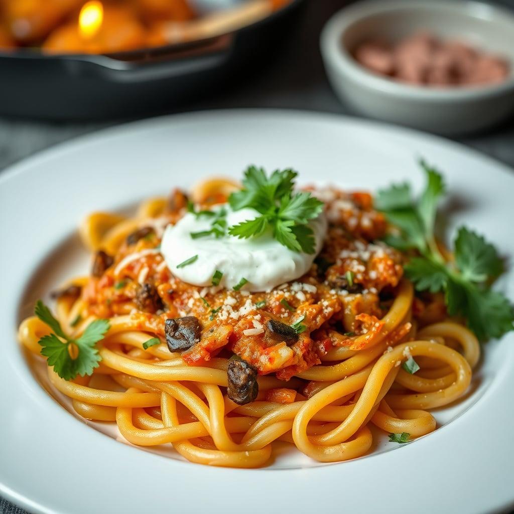 Easy Taco Pasta Skillet Easy Taco Pasta Skillet