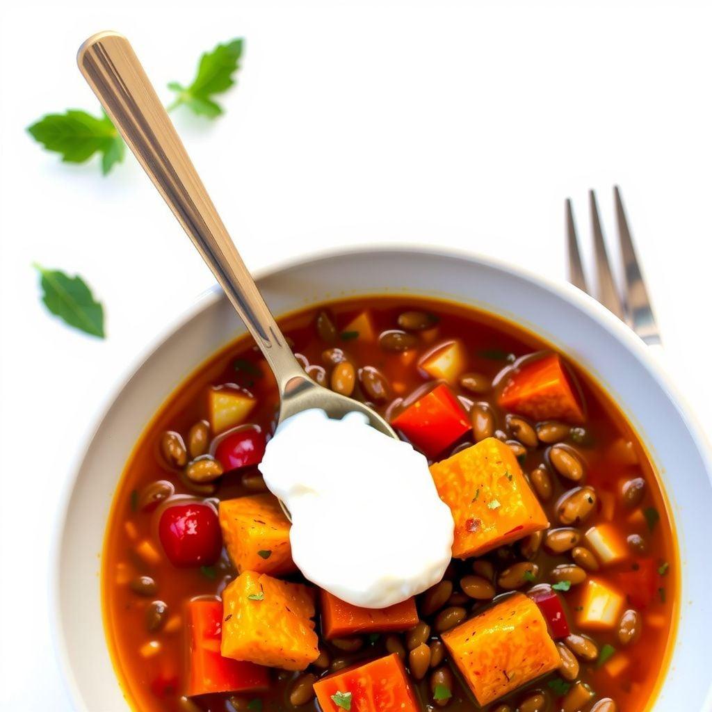 Turkish Red Lentil & Tomato Soup with Mint Yogurt Turkish Red Lentil & Tomato Soup with Mint Yogurt