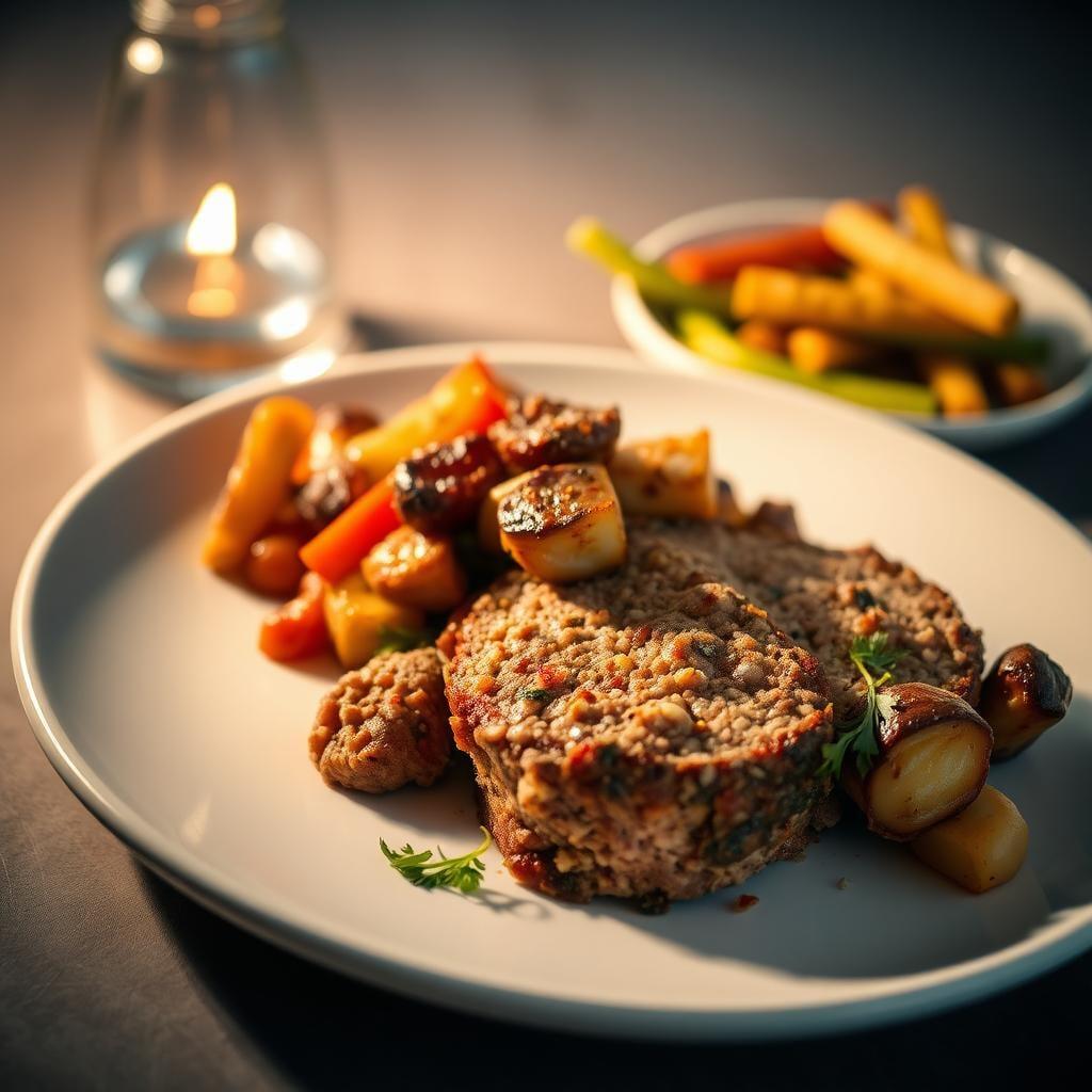 Smoky Chipotle Turkey Meatloaf with Roasted Vegetables Smoky Chipotle Turkey Meatloaf with Roasted Vegetables
