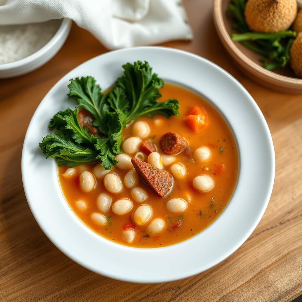 Spanish Chorizo and White Bean Soup with Kale Spanish Chorizo and White Bean Soup with Kale