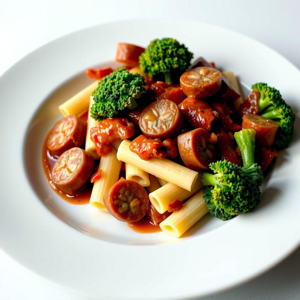Italian Sausage Ragu with Rigatoni and Roasted Broccoli Italian Sausage Ragu with Rigatoni and Roasted Broccoli