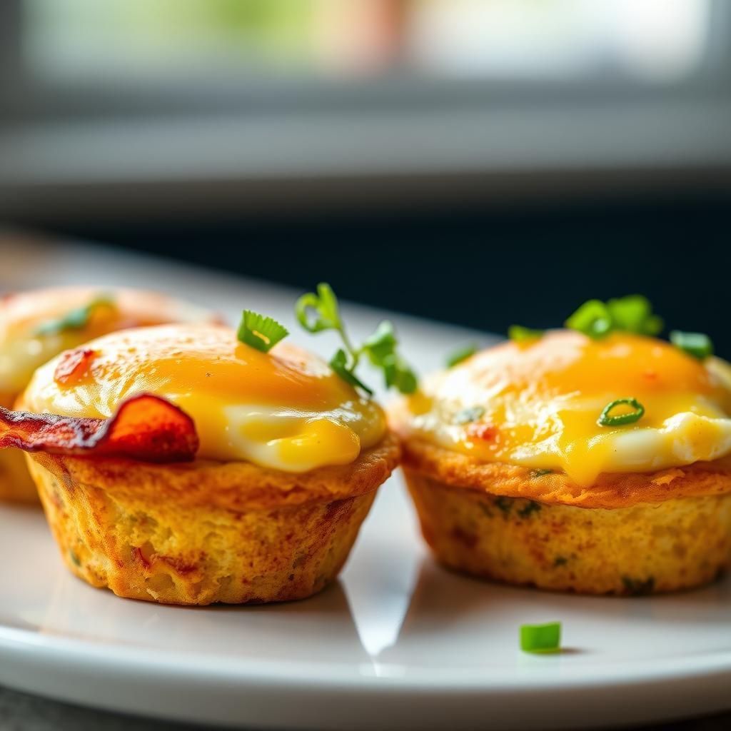 Savory Egg Muffins with Turkey Bacon Savory Egg Muffins with Turkey Bacon