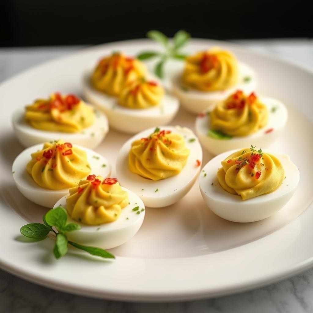 Avocado Deviled Eggs Avocado Deviled Eggs