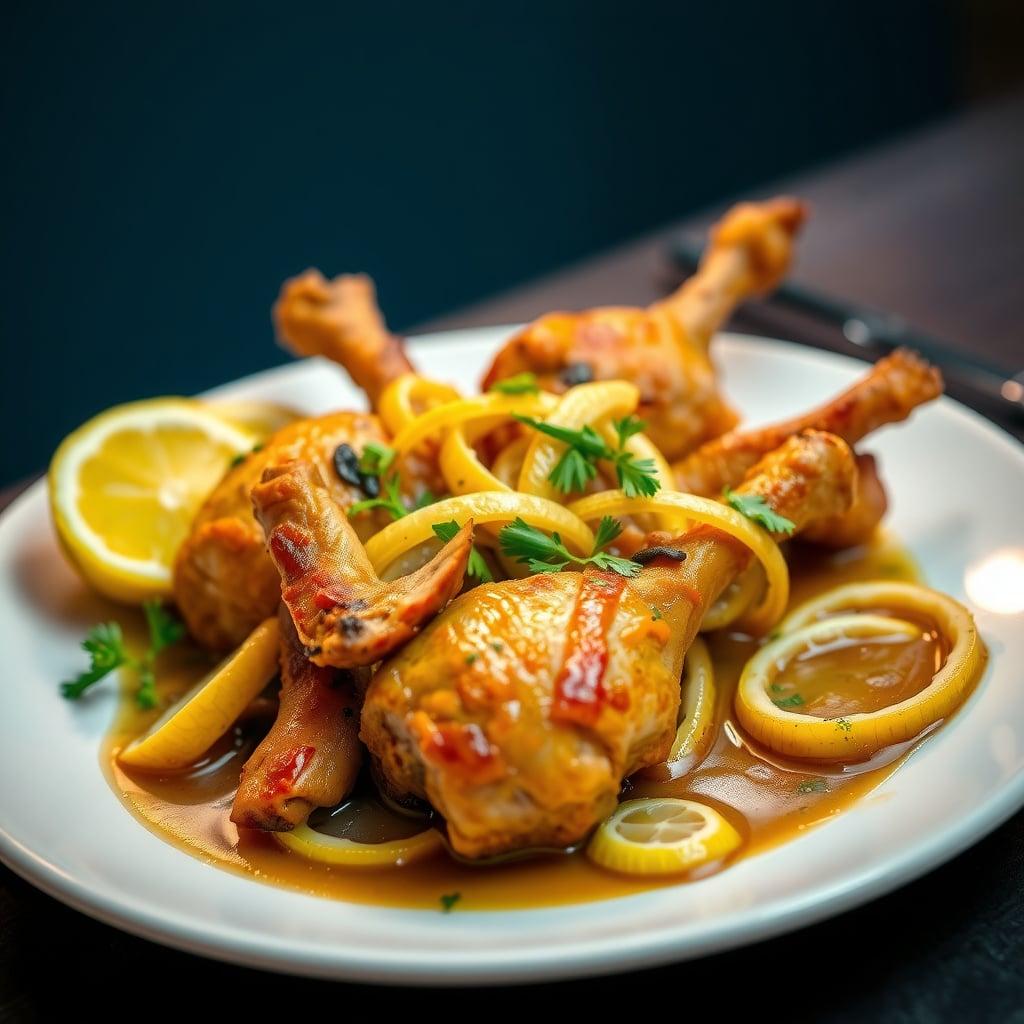 Family-Style Moroccan Chicken Tagine with Preserved Lemons Family-Style Moroccan Chicken Tagine with Preserved Lemons